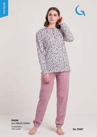 WOMEN'S PAJAMAS M/L V50066 Tellini S.r.l. Wholesale Clothing